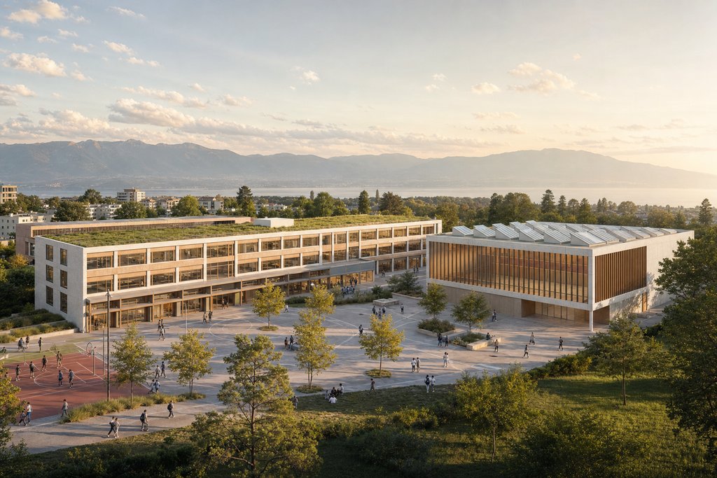 Visualisation d'architecte du projet Extension du College Principal